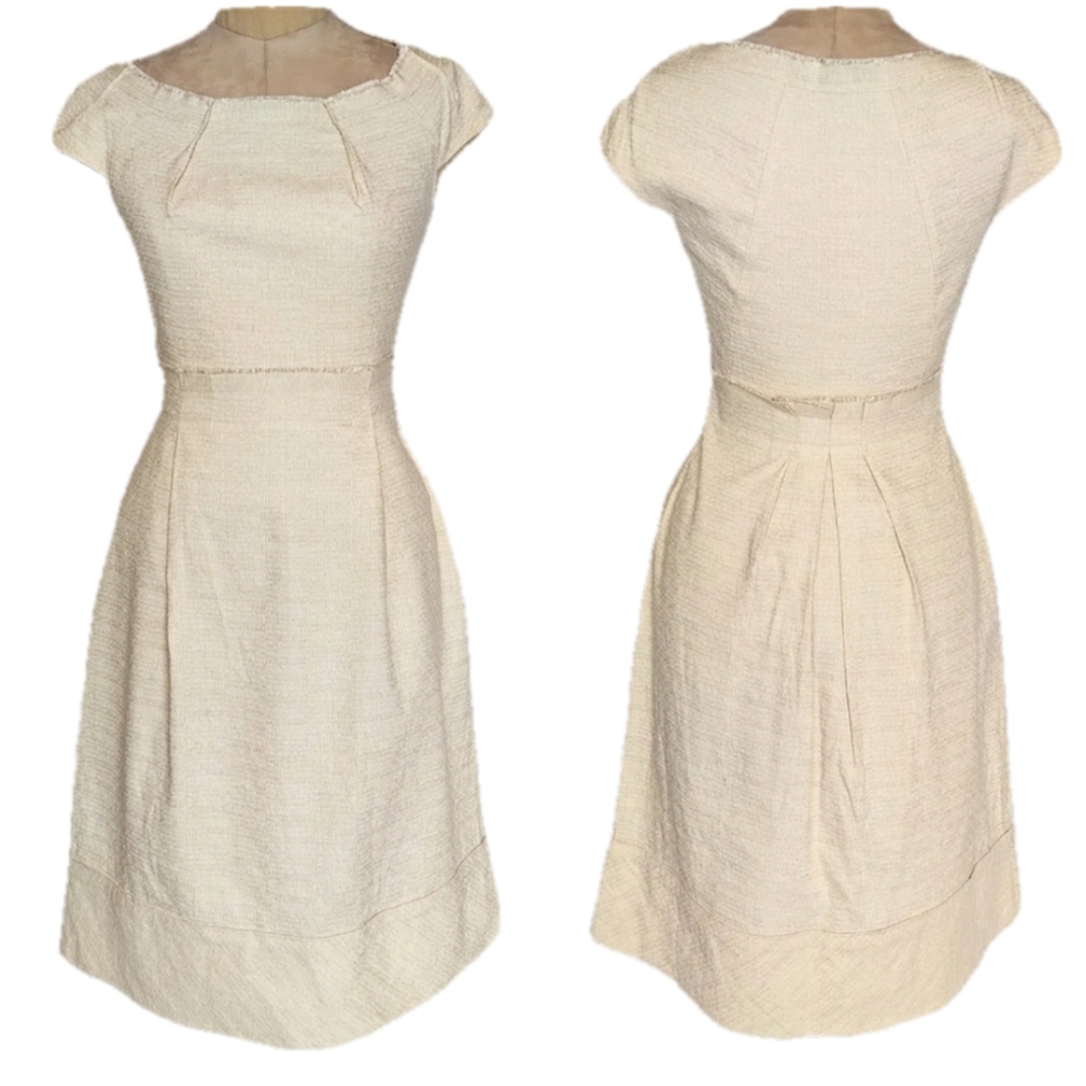 Alberta Ferretti Paper Bag Silk Blend Sheath Dress